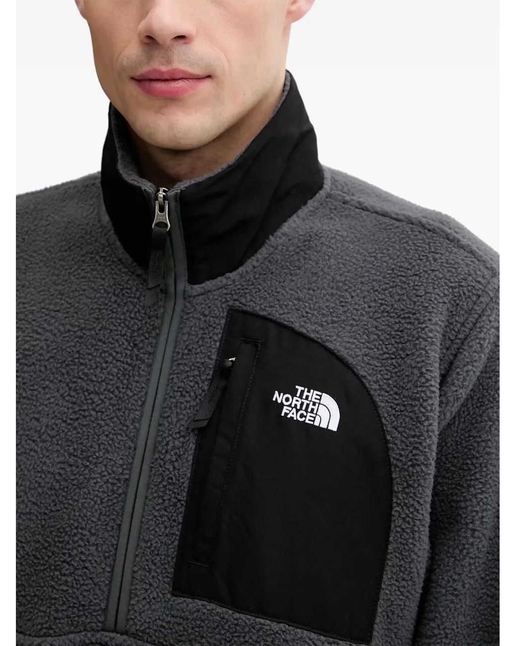 The North Face Gray Sweat En Polaire Yumiori À Col Zippé for men