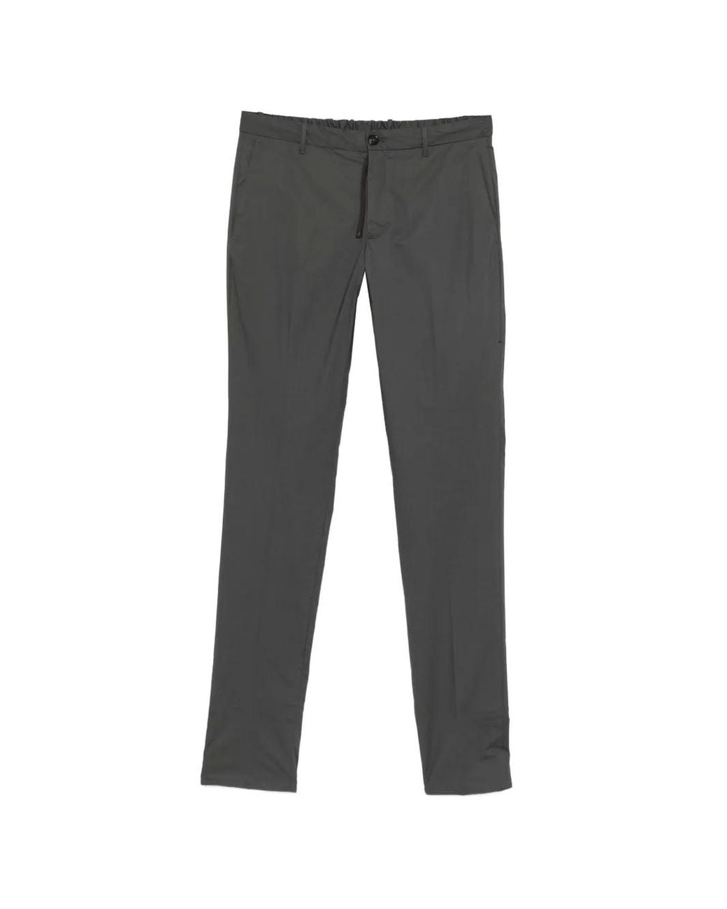Incotex Gray Elasticated-Waistband Trousers for men