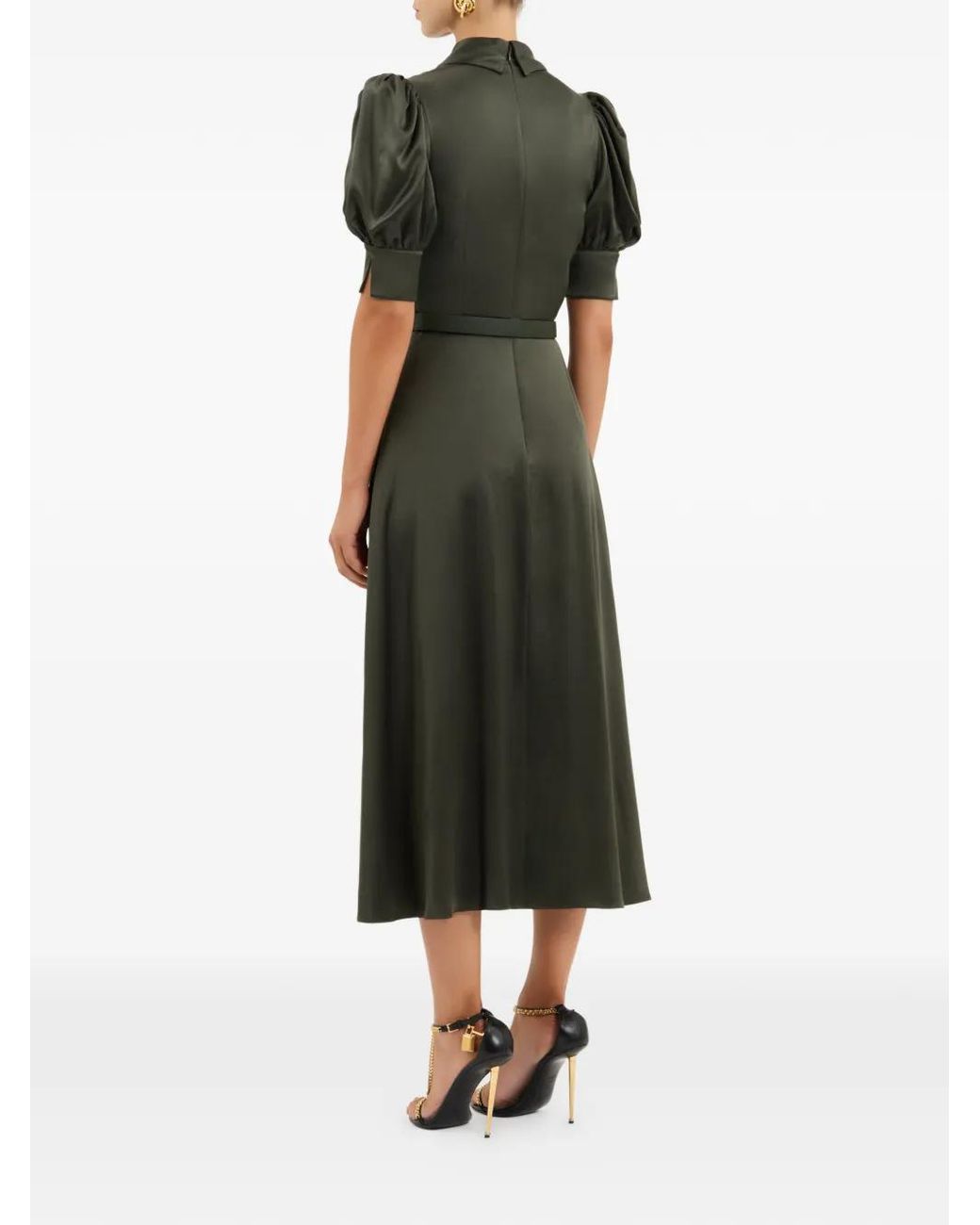 Rebecca Vallance Black Serene Midi Dress