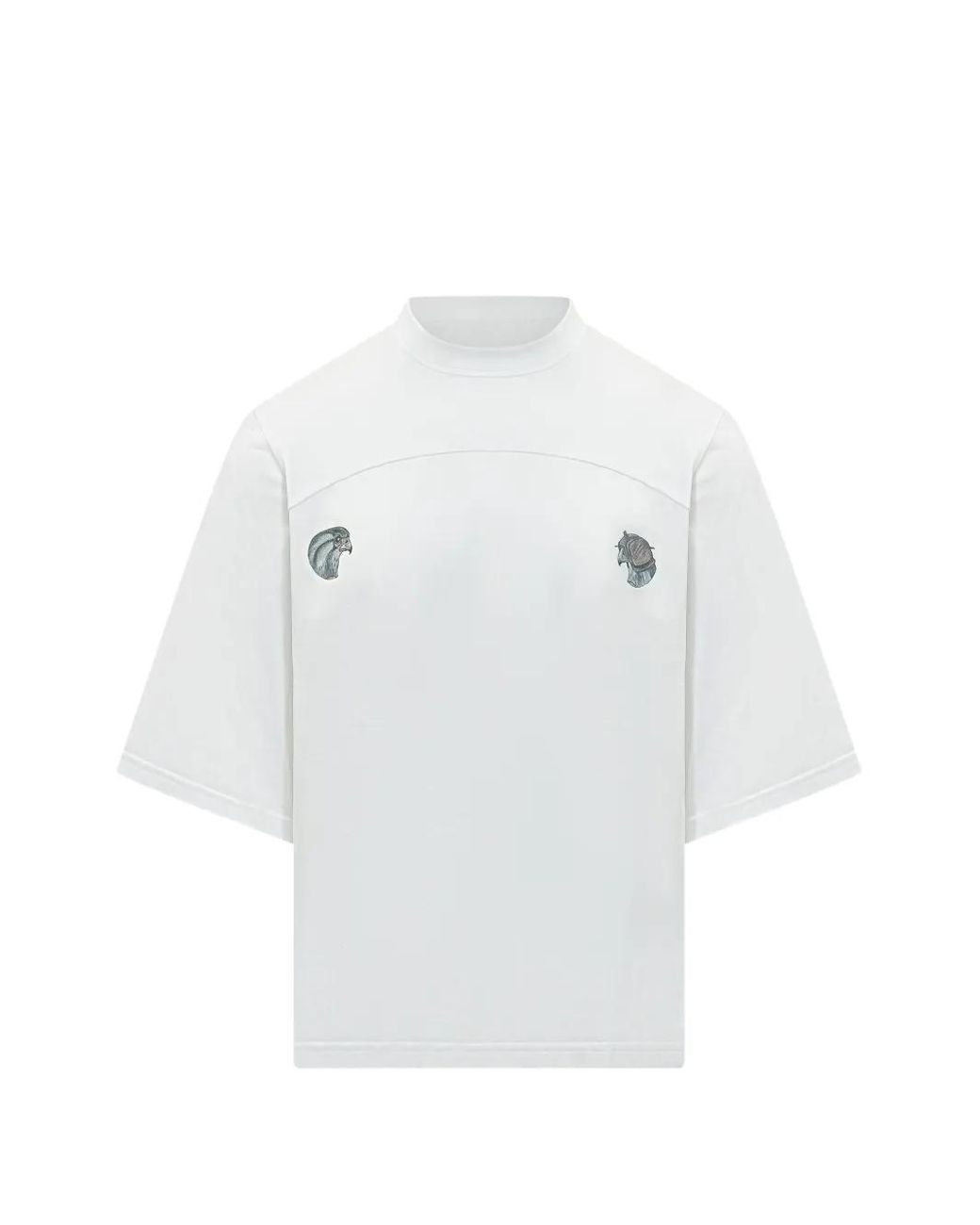 Mordecai White Falcon Print T-Shirt for men