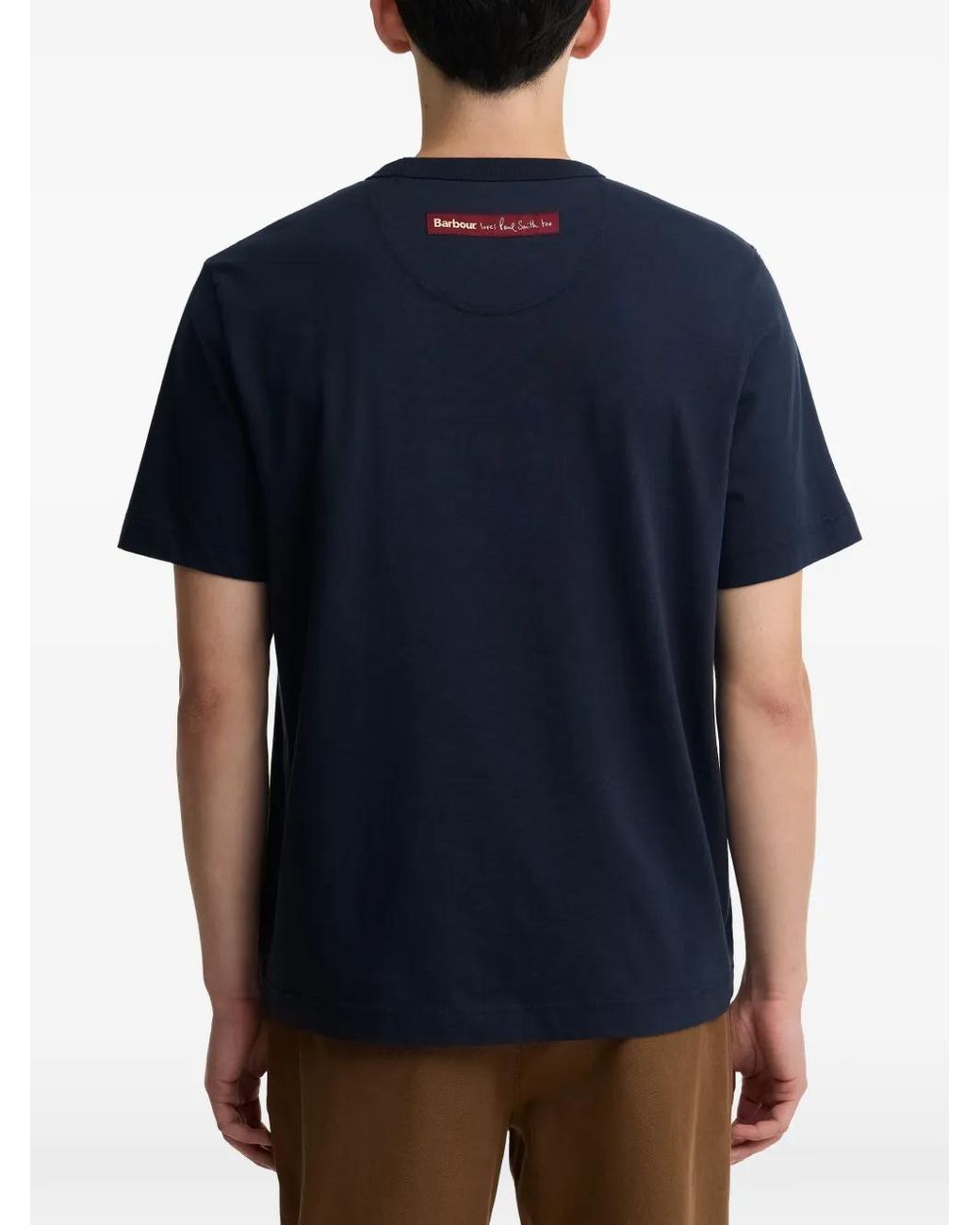 Barbour Blue X Paul Smith Graphic-Print T-Shirt for men