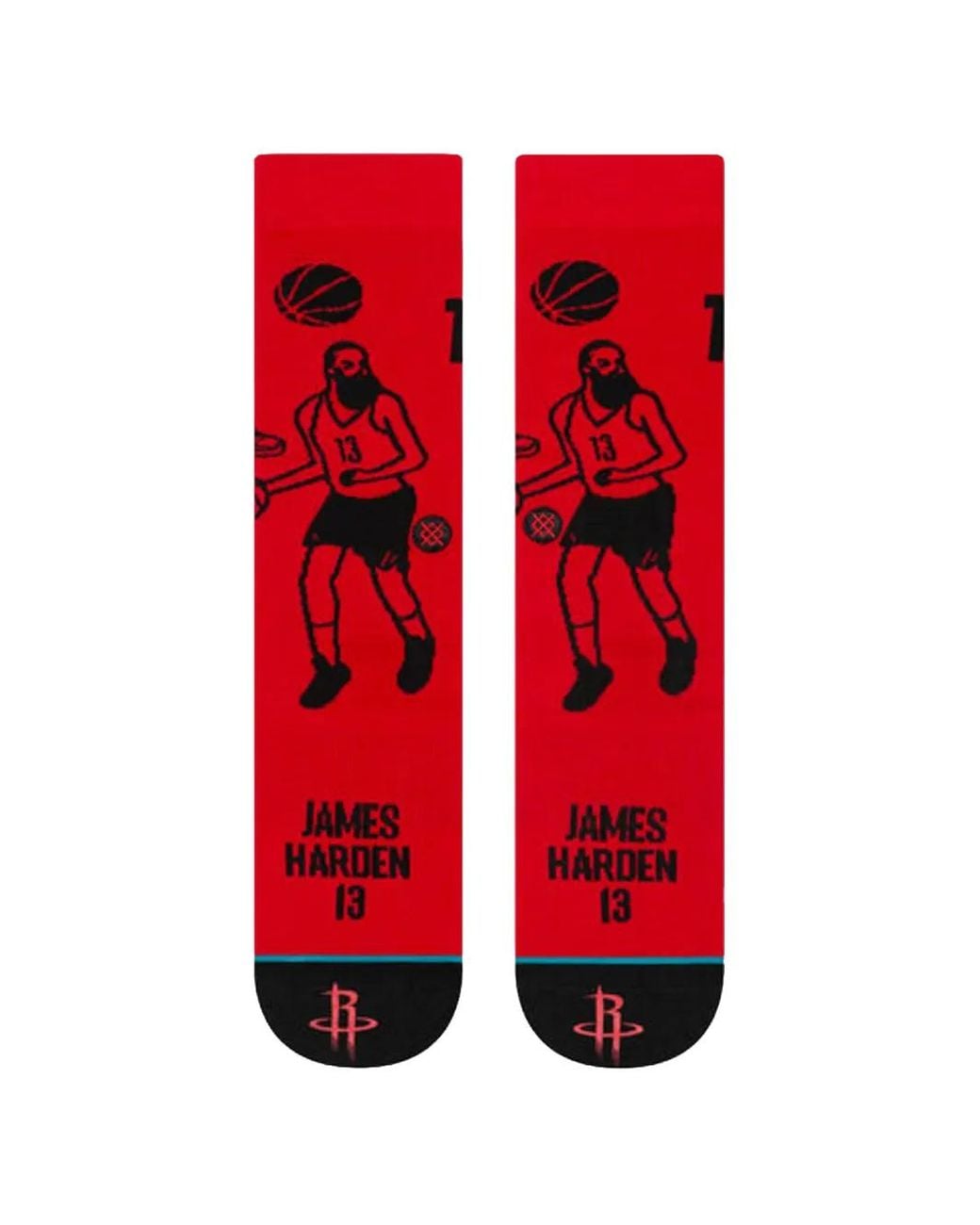 Stance Red X Nba James Harden Stencil Crew Socks for men