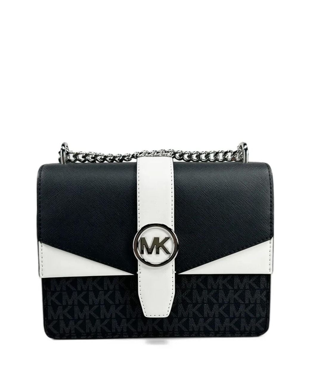 Michael Kors Black Greenwich Logo-Print Crossbody Bag
