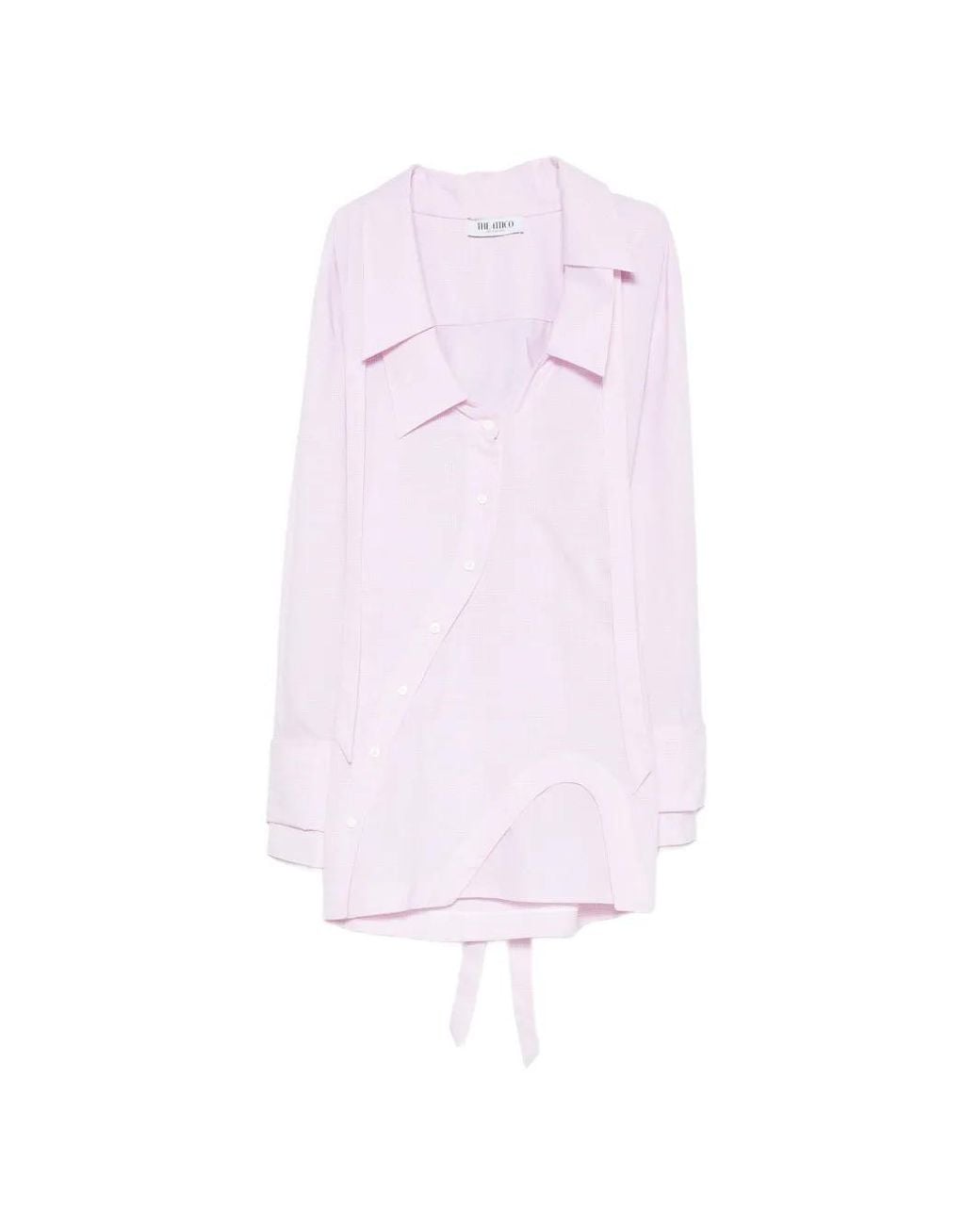 The Attico White Robe Courte Blanche Et