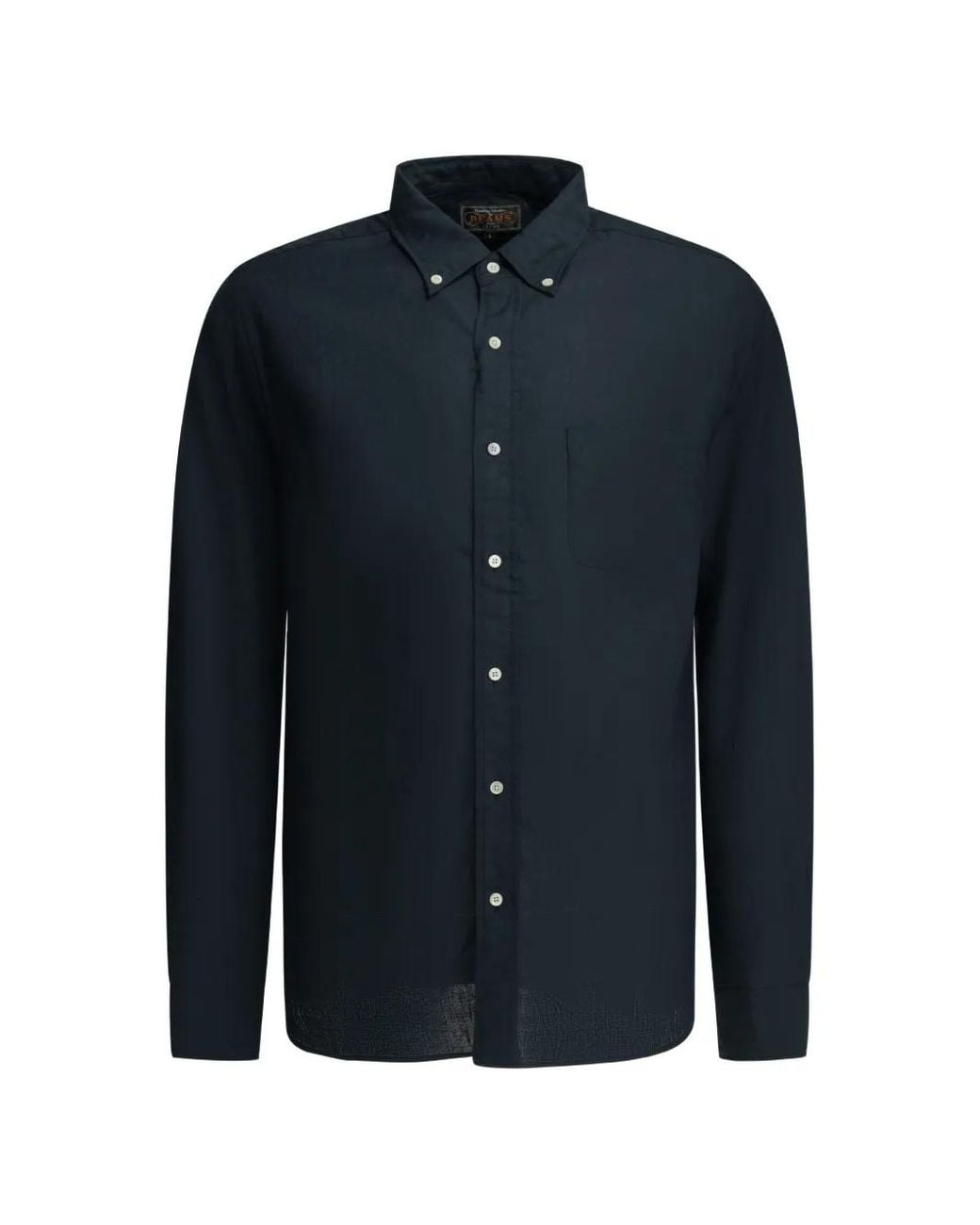 Beams Plus Blue Chemise Boutonnée À Poche Poitrine for men