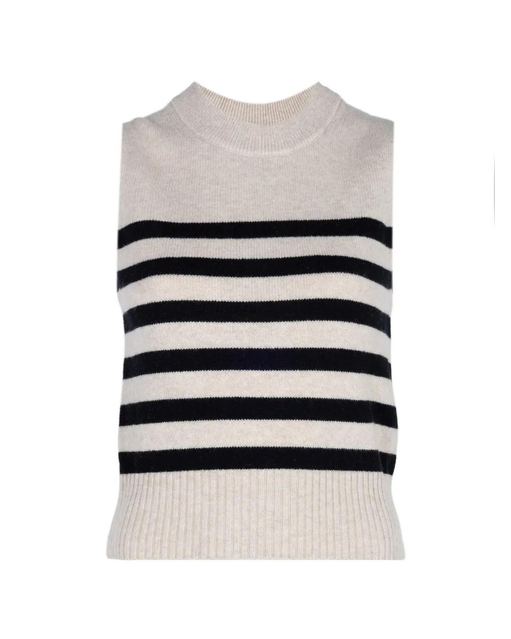 Altuzarra White Gil Horizontal-Stripe Vest