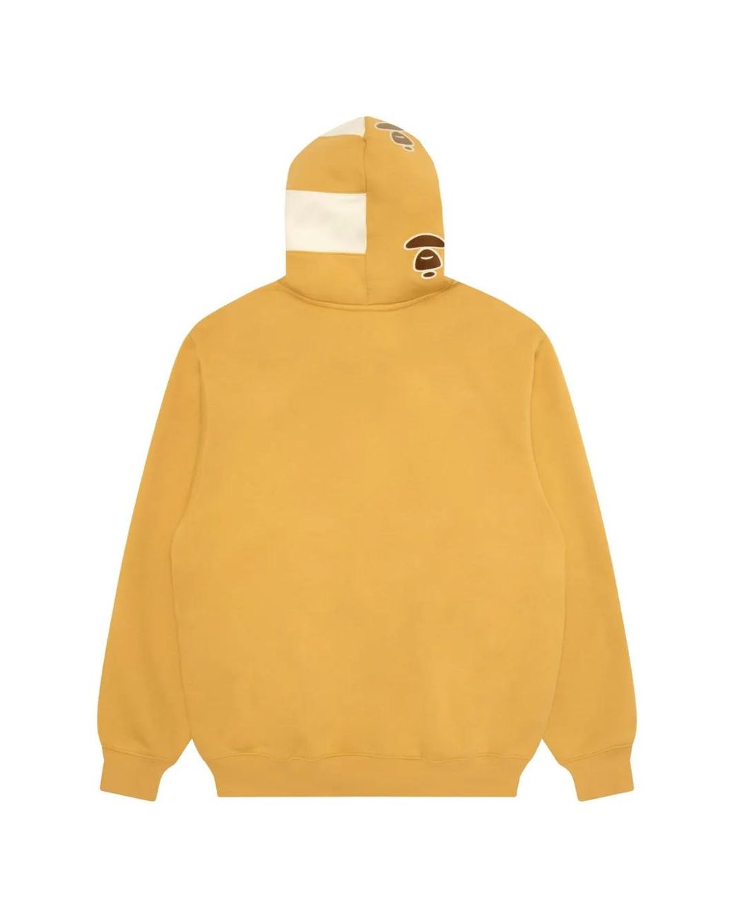 Aape By A Bathing Ape Yellow Aapeunvs Logo-Patch Drawstring Hoodie for men