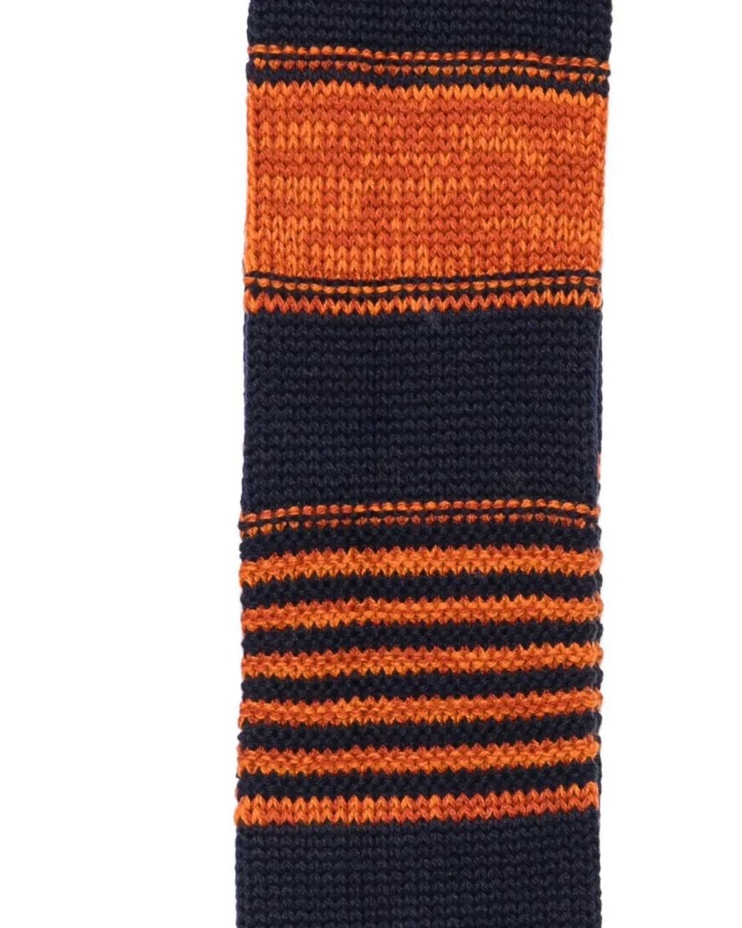 B.B. Wallace Red Striped Knitted Scarf