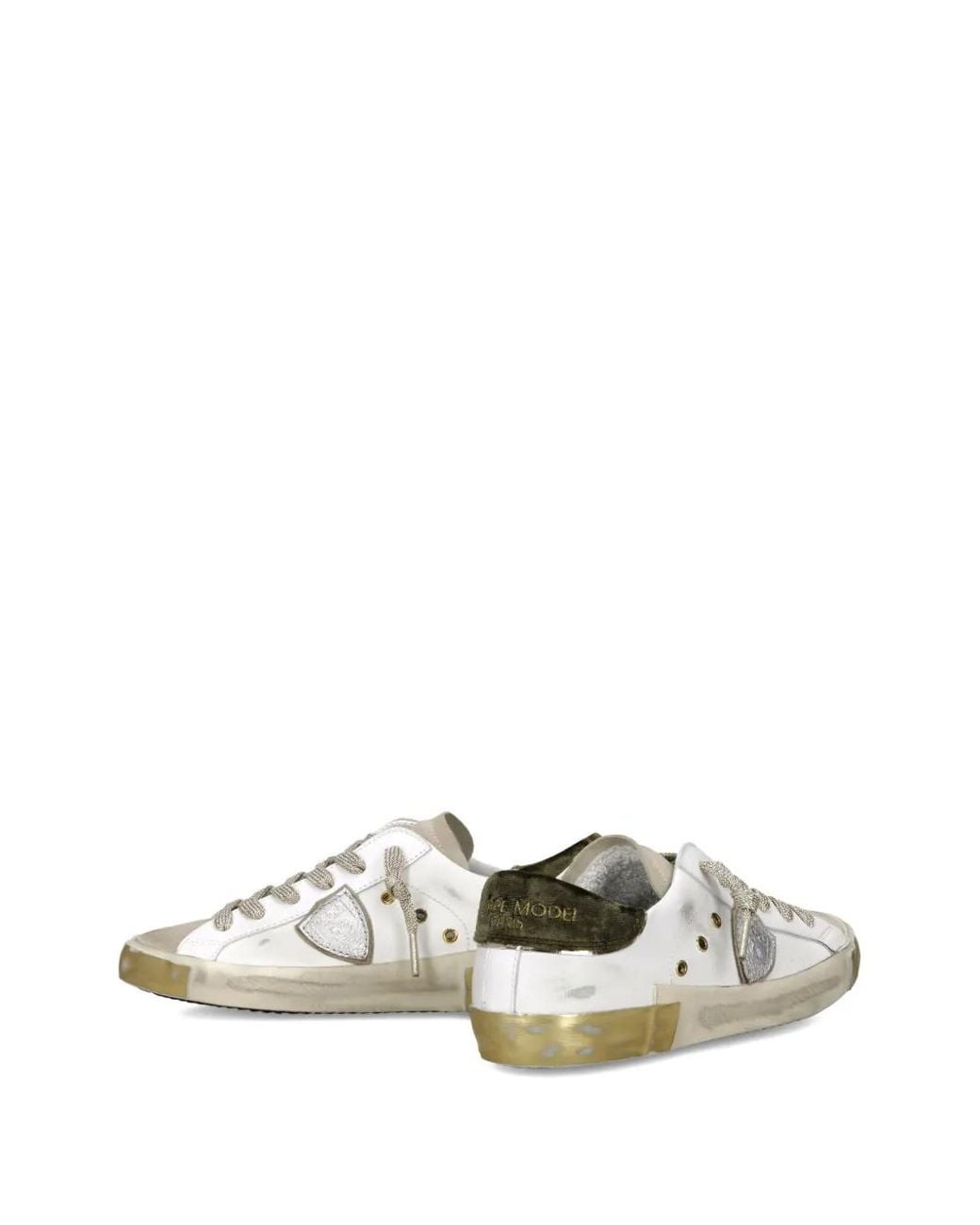 Philippe Model Sneakers in het White