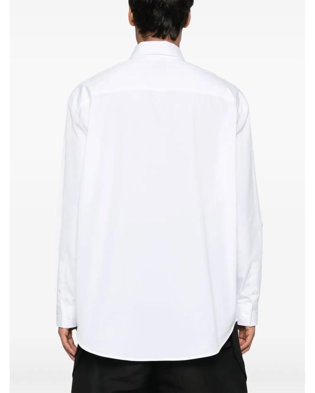 Off-White c/o Virgil Abloh White Logo-Embroidered Shirt for men