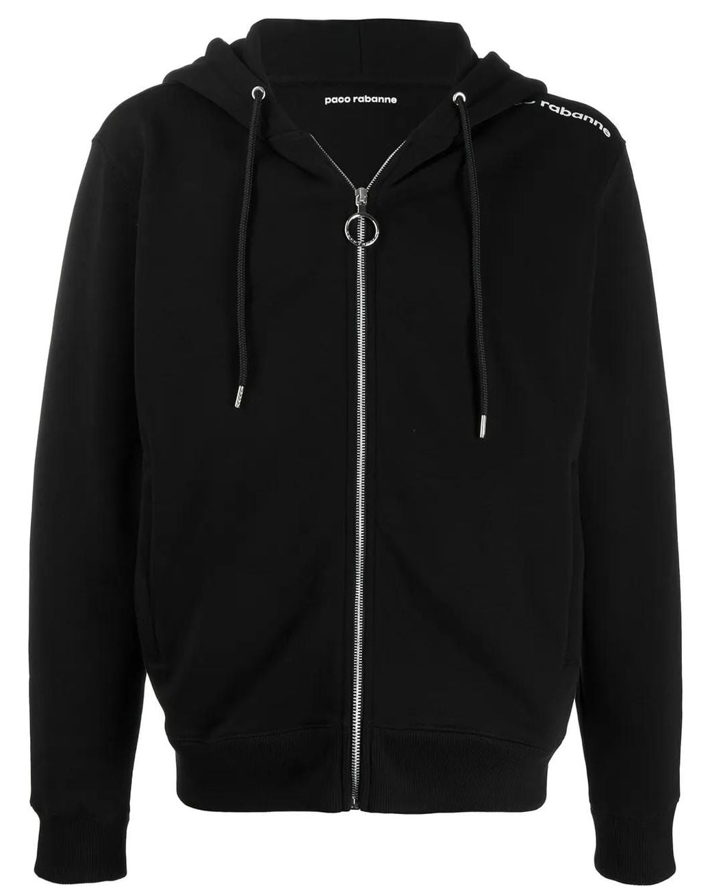 Rabanne Black Logo Shoulder Cardigan