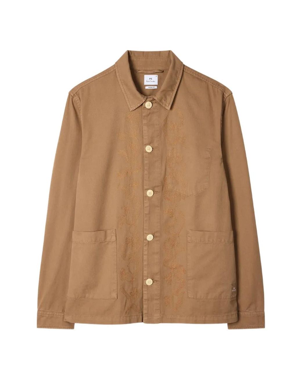 Paul Smith Brown Organic Cotton Shirt Jacket for men