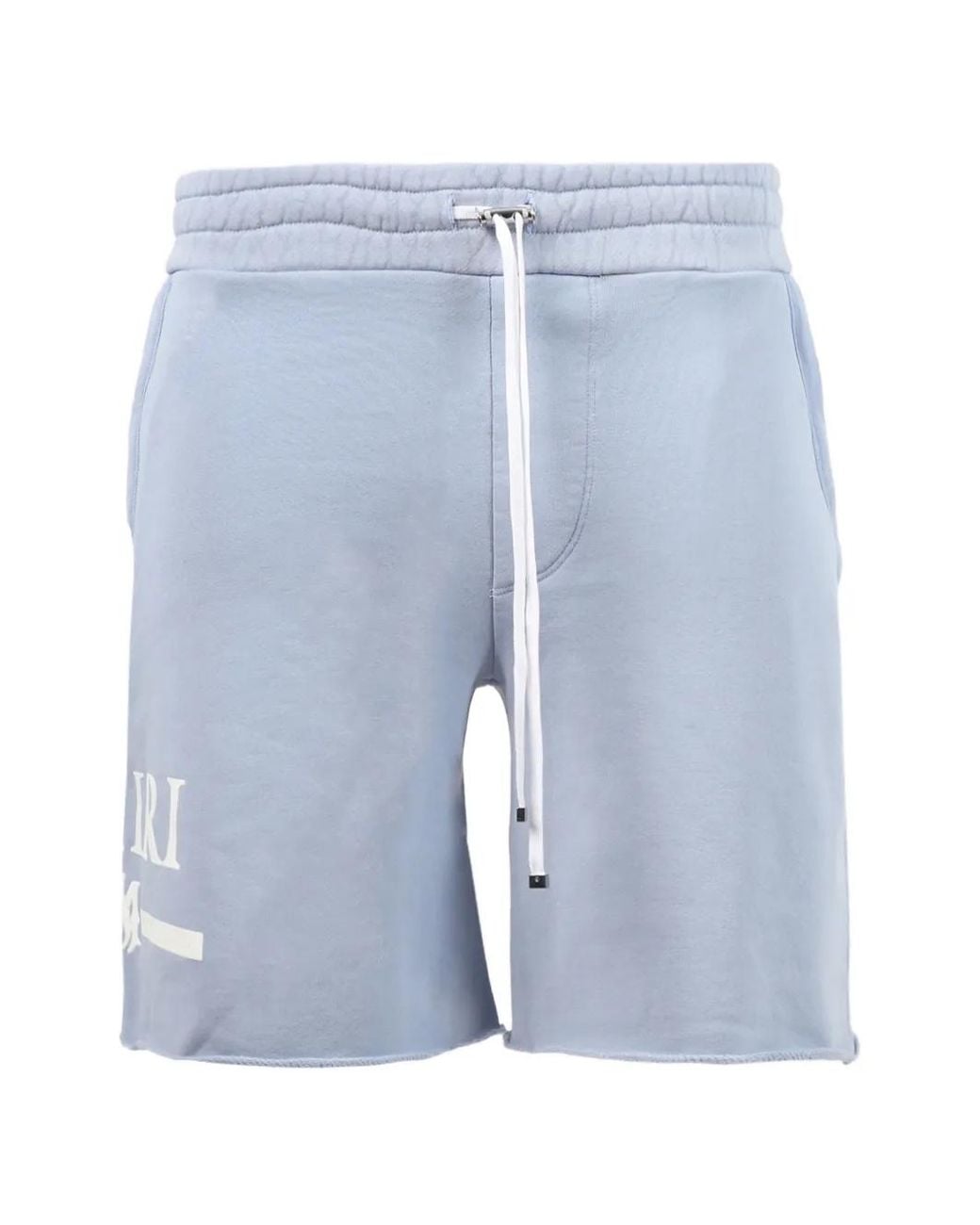 Amiri Blue Logo Drawstring Shorts for men