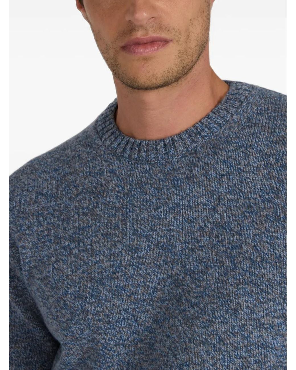 Slowear Blue Zanone Crew-Neck Sweater for men
