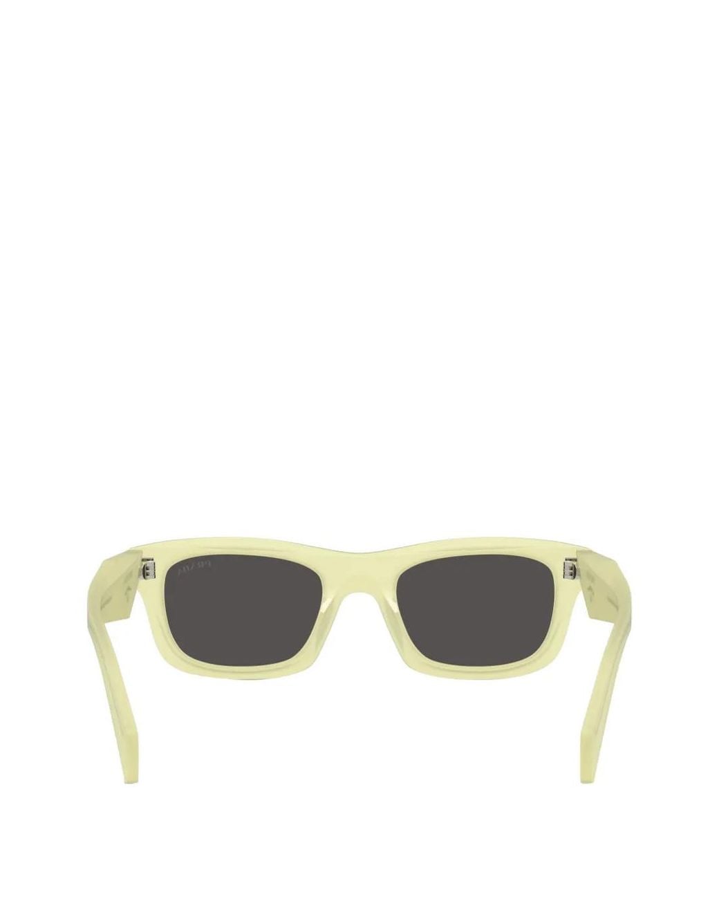 Prada Yellow Pillow Rectangle-Frame Sunglasses