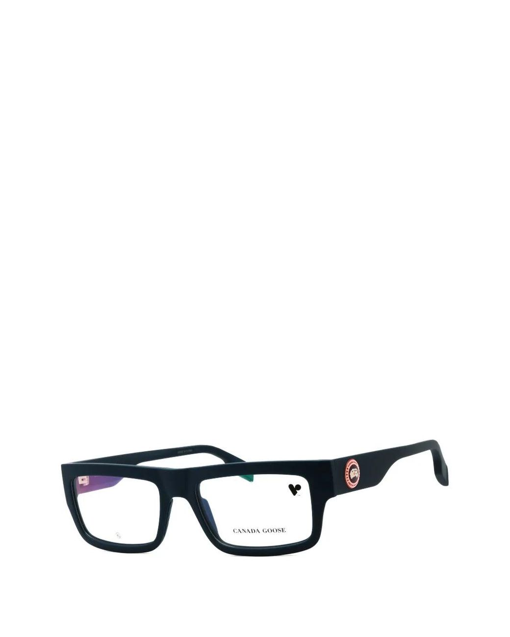 Canada Goose Black Gc25615 Rectangle-Frame Glasses