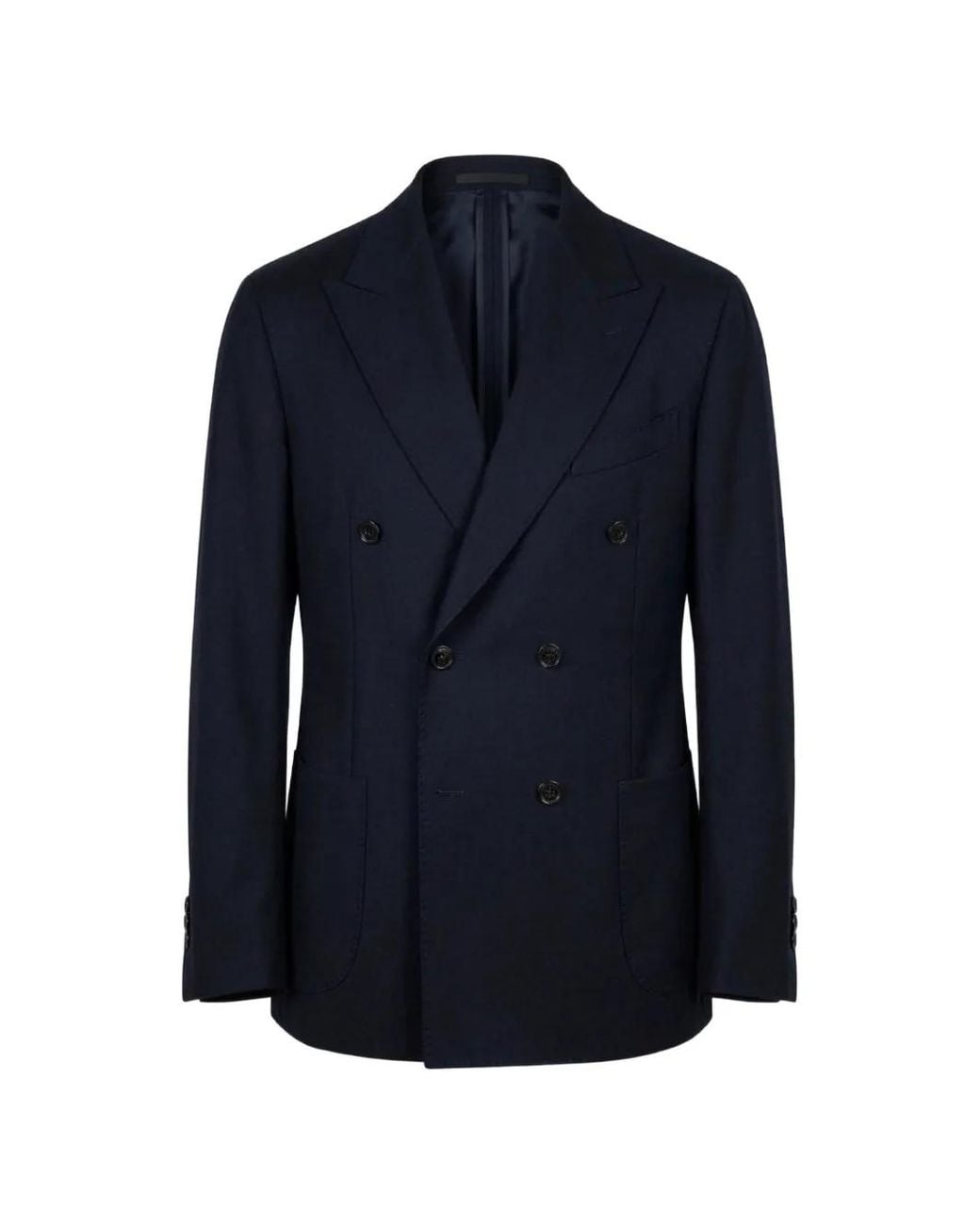 Daniele Alessandrini Blue Double-Breasted Blazer for men
