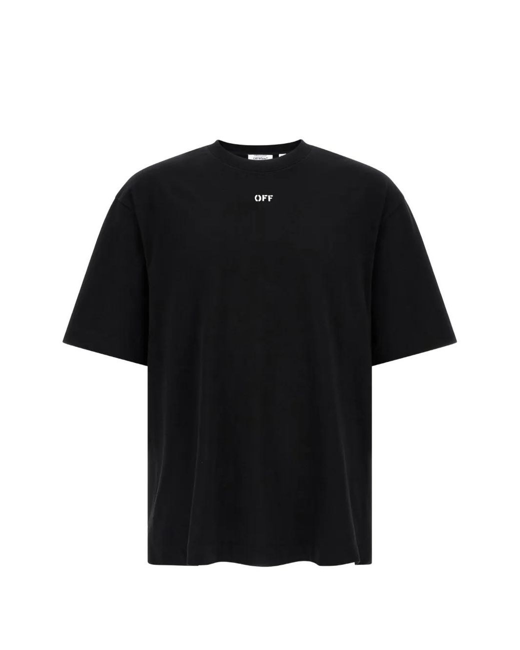 Off-White c/o Virgil Abloh Black Half Arrow Cotton T-Shirt for men