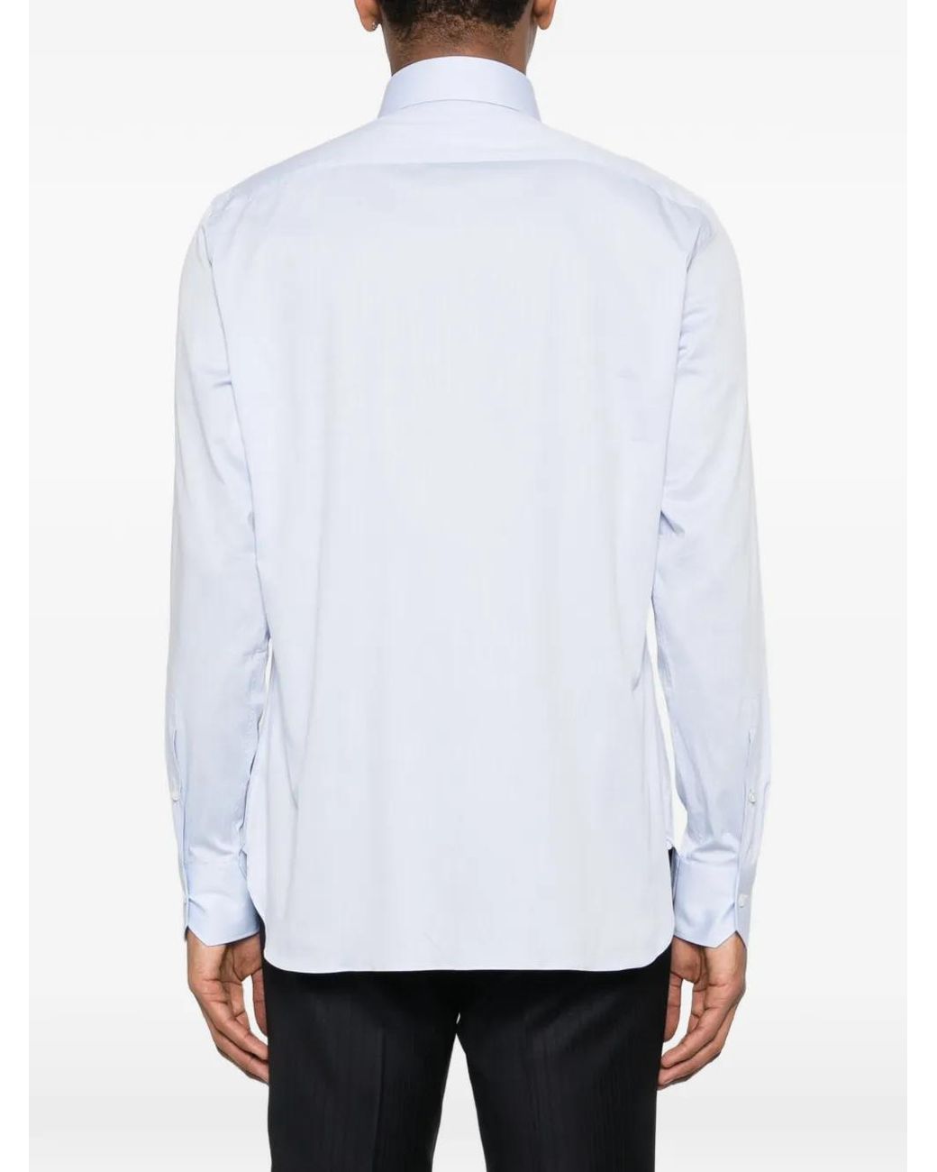 Zegna White Long Sleeved Shirt for men