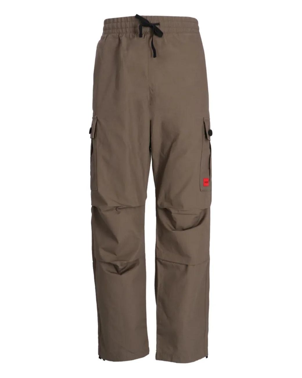 HUGO Brown Cargo-Pocket Pants for men