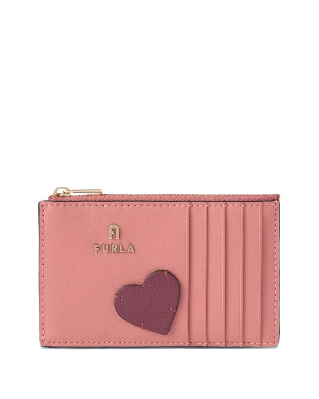 Furla Pink Camelia Card Case M