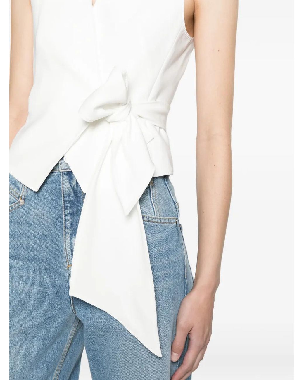Chaleco Corto De Cady Max Mara de color White