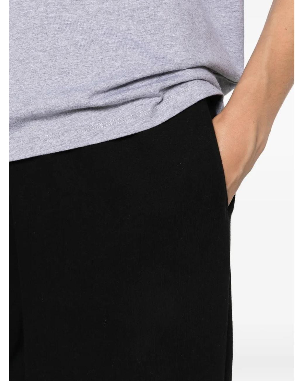 Repetto Black Wide-Leg Track Pants