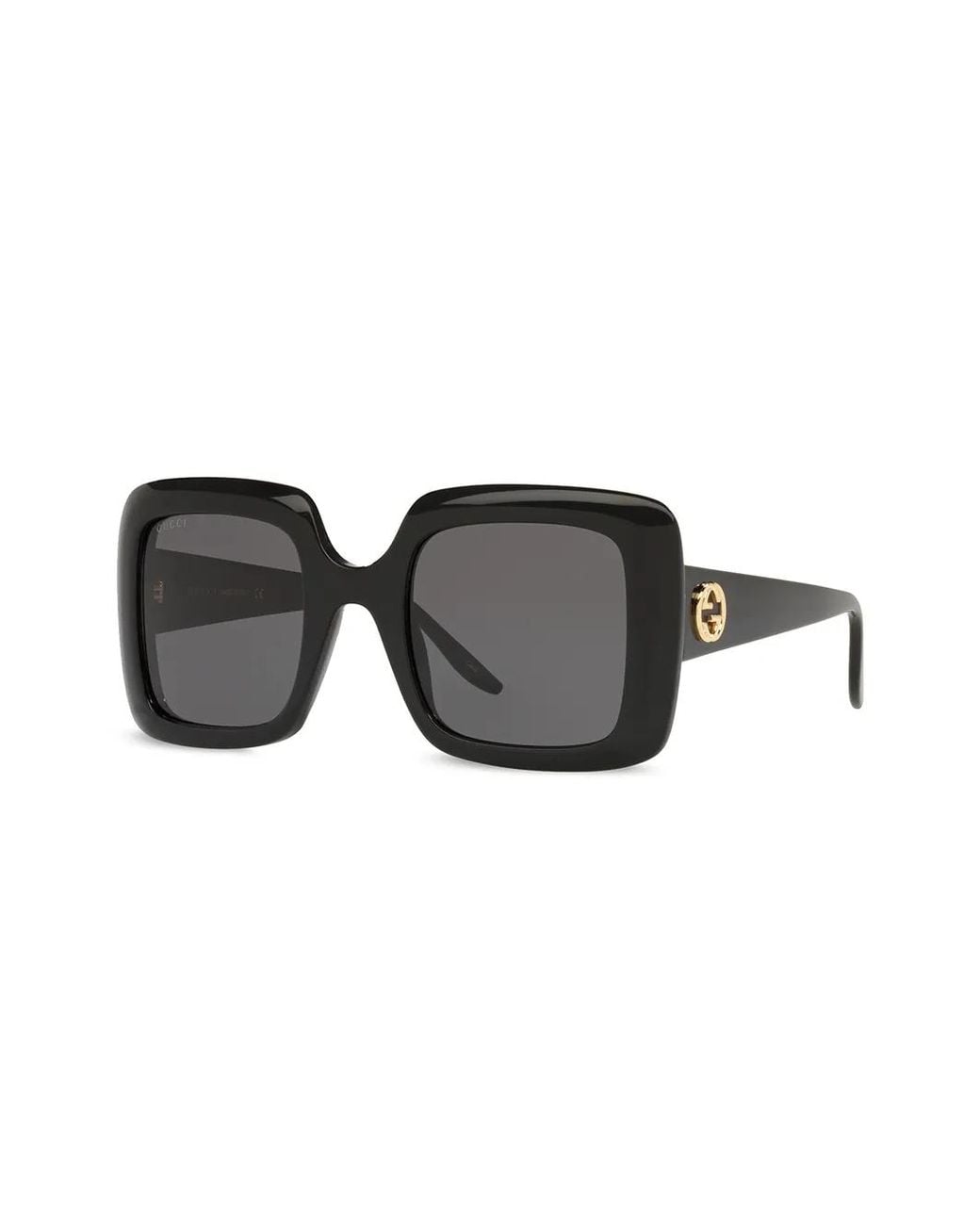 Gucci Black Square-Frame Sunglasses