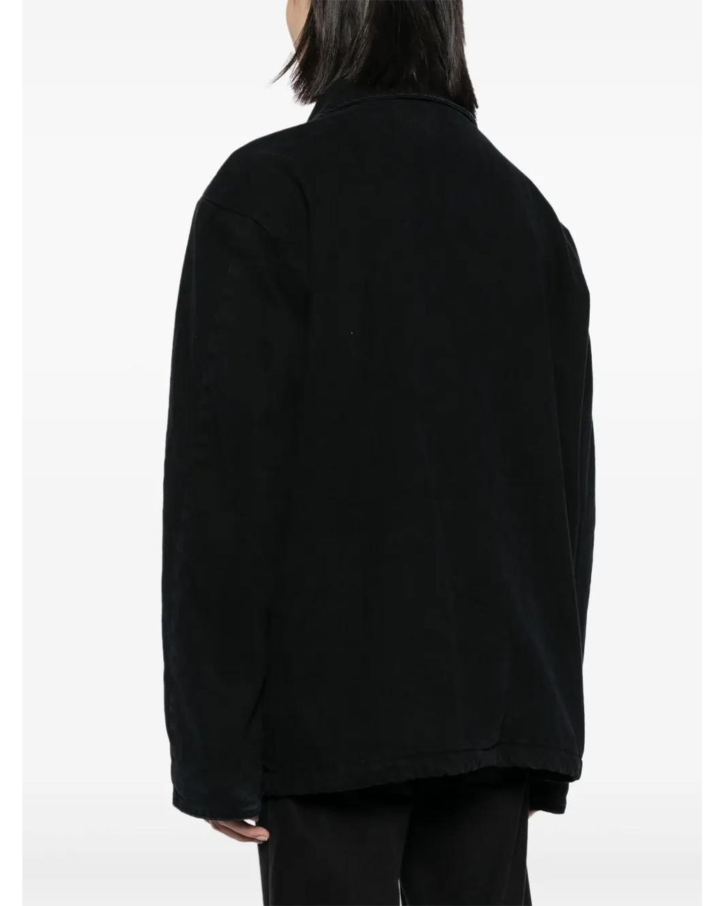 FOO AND FOO Black Fooalways Denim Jacket for men