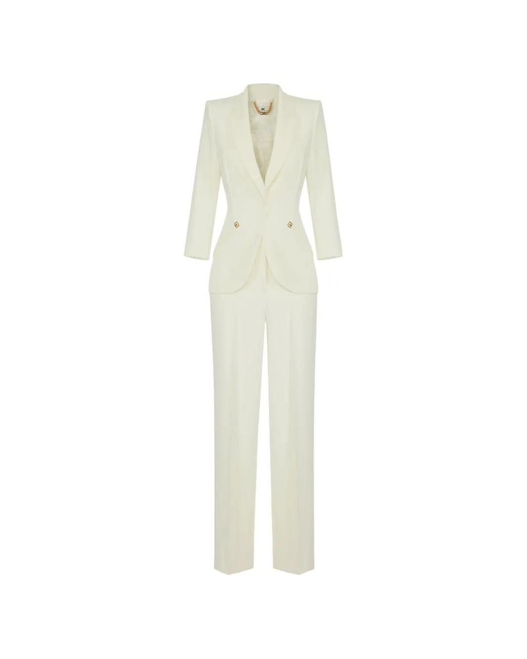 Elisabetta Franchi White Suit