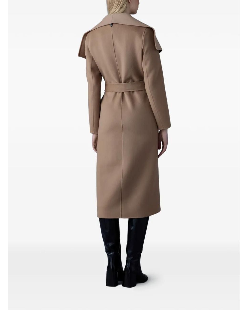 Mackage Brown Mai-Cn Belted Coat