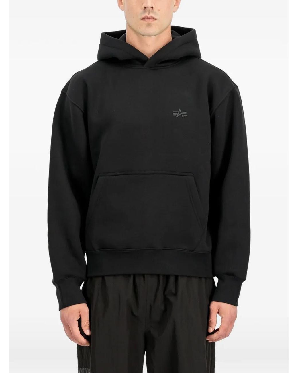 Alpha Industries Black Base Uv Loose-Fit Hoodie