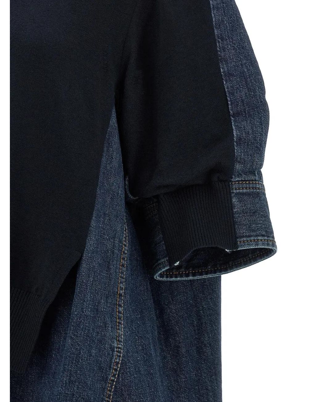 Sacai Blue Shirt-Style Top