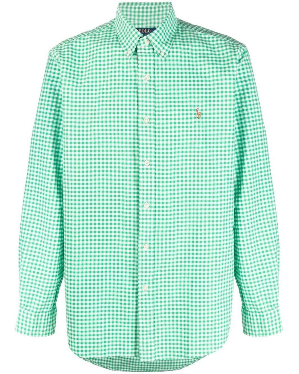 Camisa verde ralph lauren sale