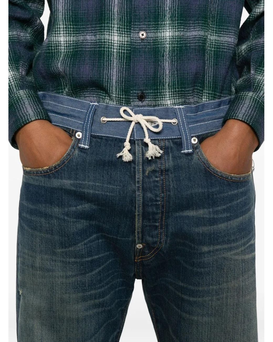 Junya Watanabe Blue Denim Cotton Jeans for men