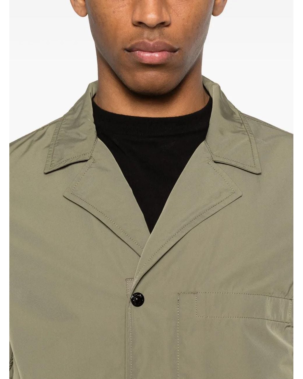 Stone Island Green Micro Twill Blazer for men