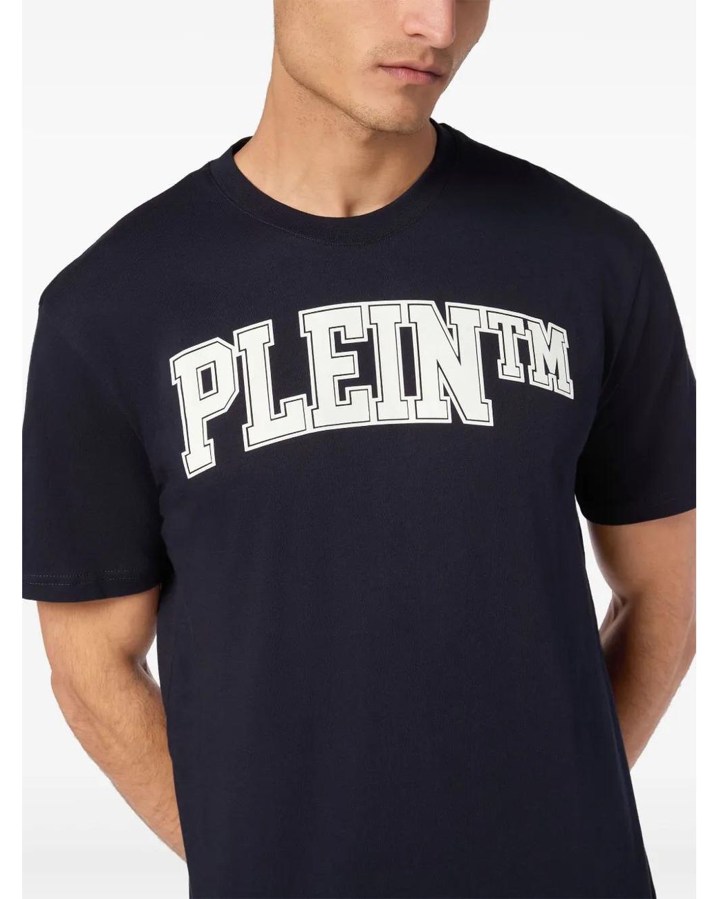 Philipp Plein Blue College T-Shirt for men