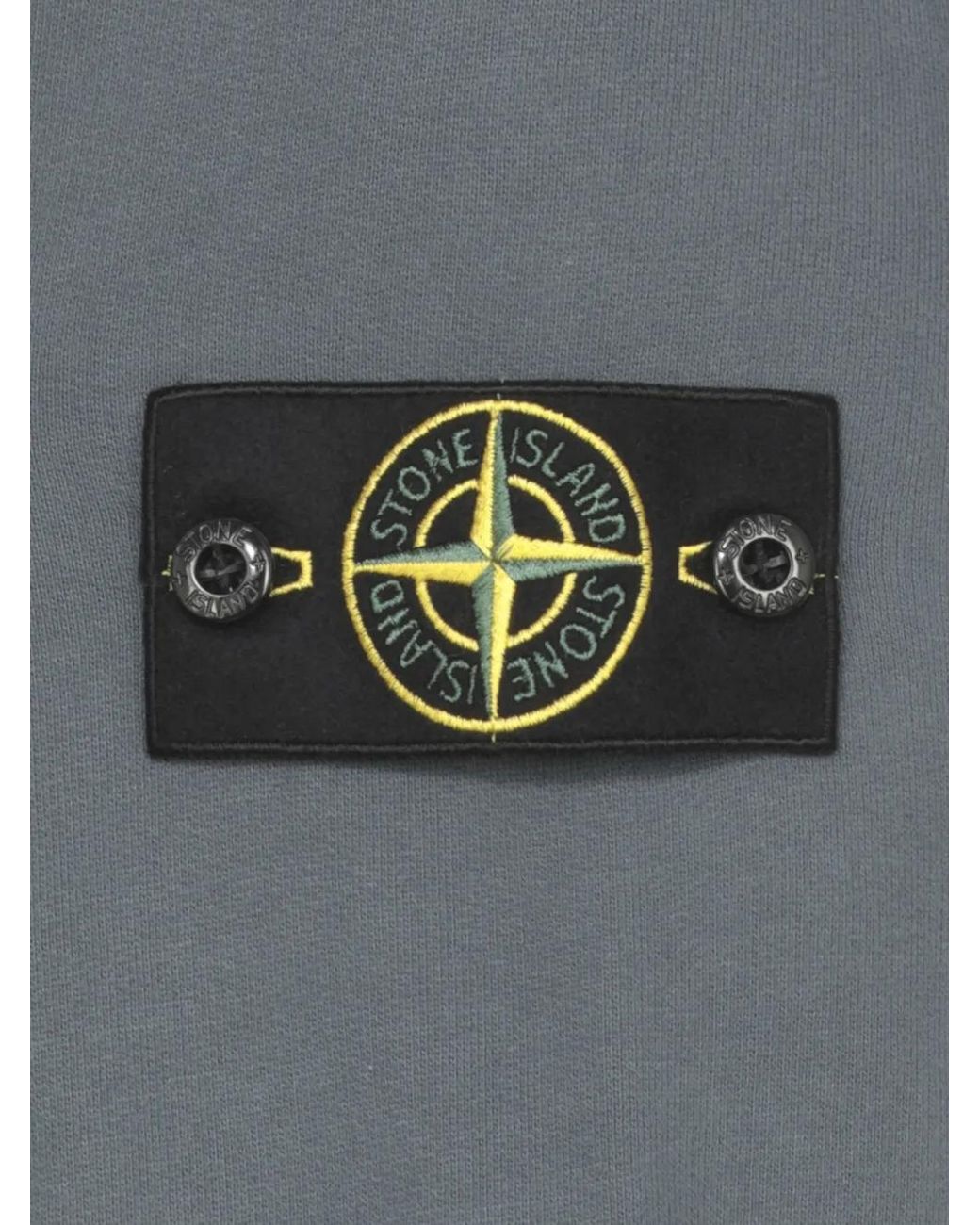 Stone Island Blue Compass-Motif Sweater for men
