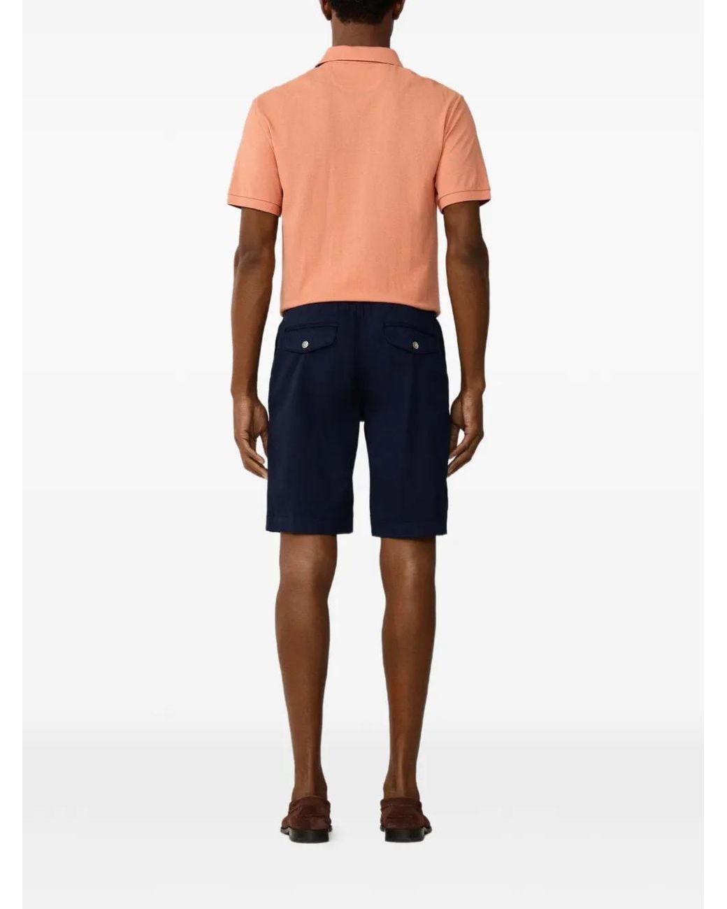 Hackett Blue Regent Relaxed-Fit Cotton Shorts for men