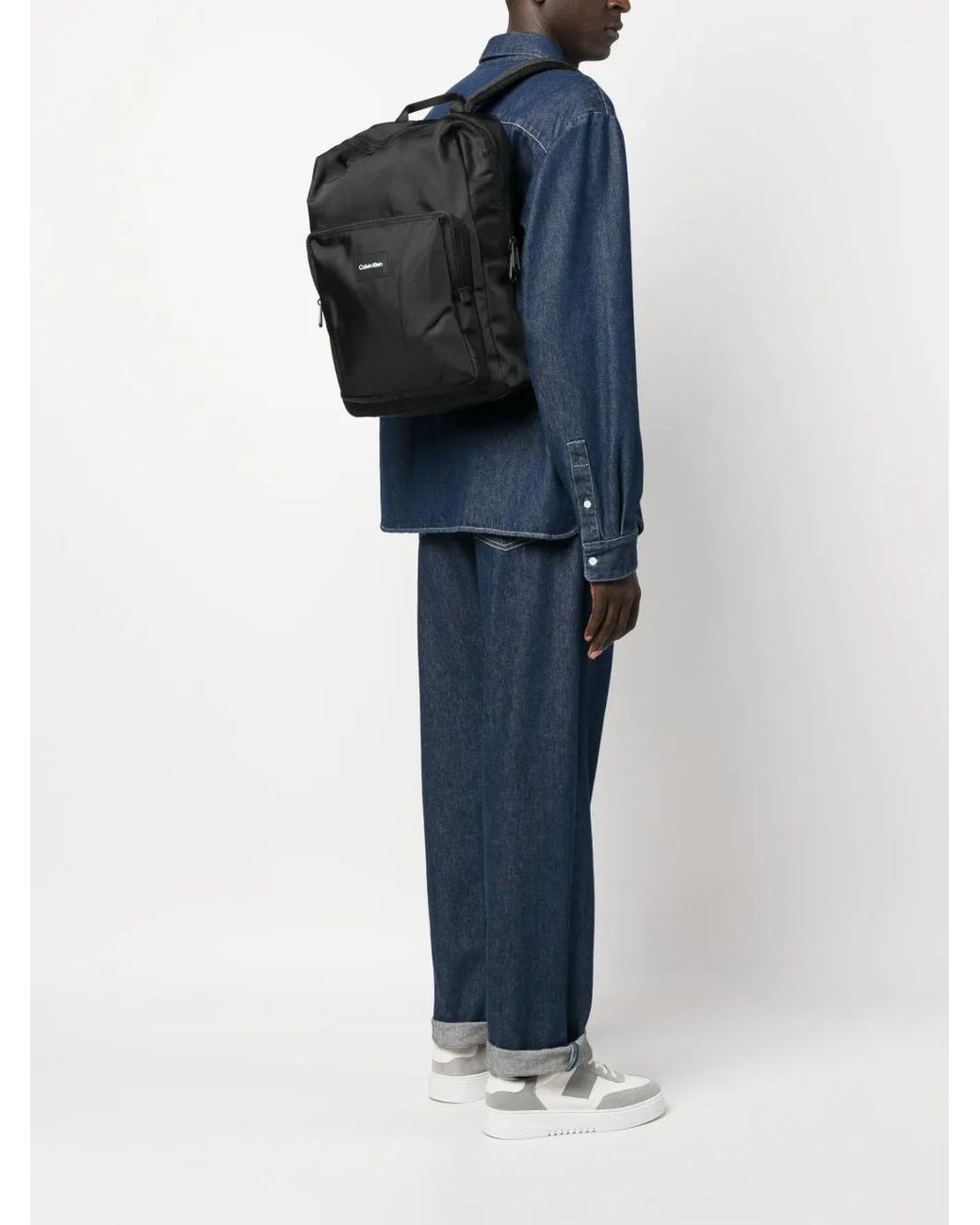 Calvin Klein Black Must T Squared Backpack for men