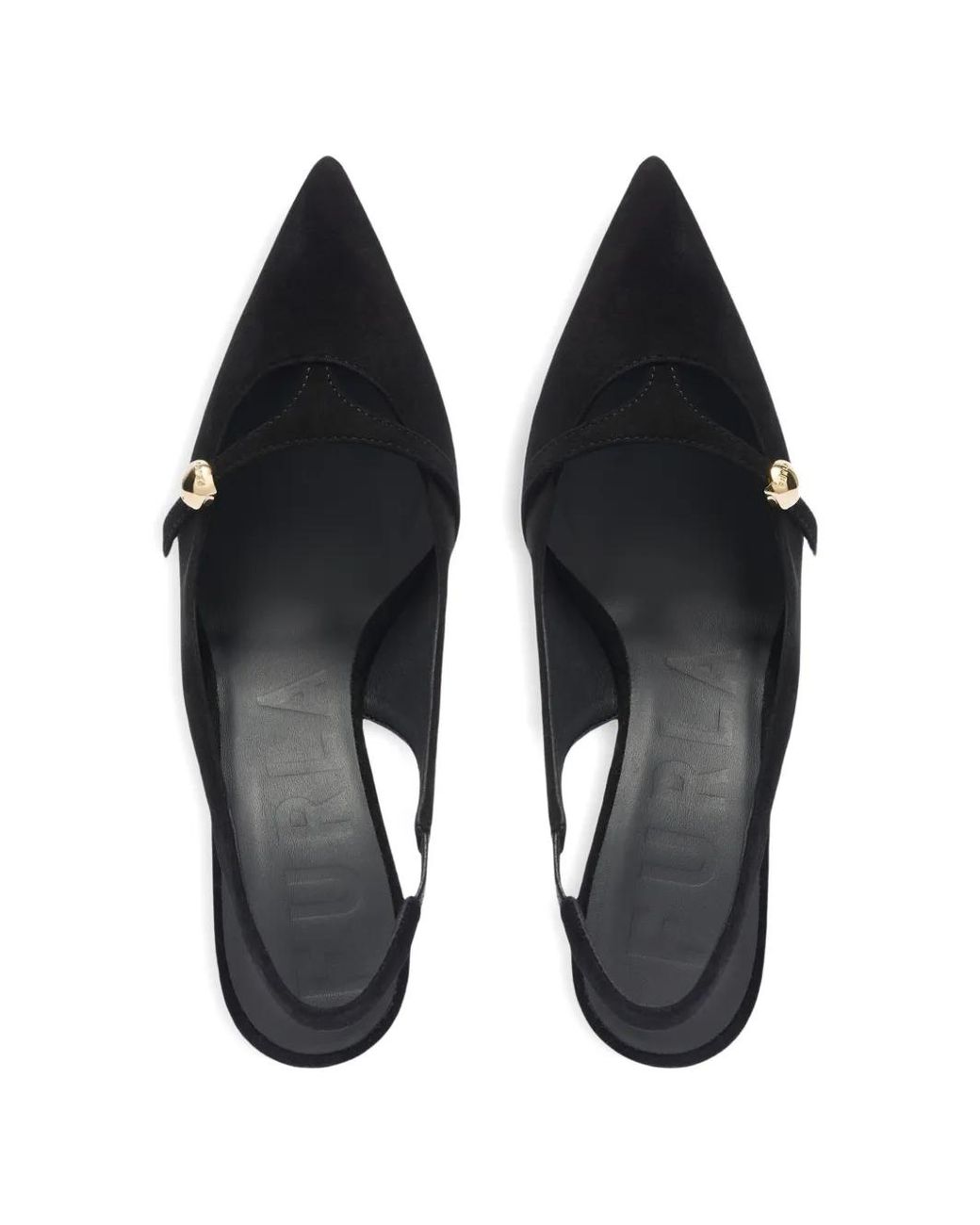 Furla Black Sfera Pumps Mit Spitzer Kappe