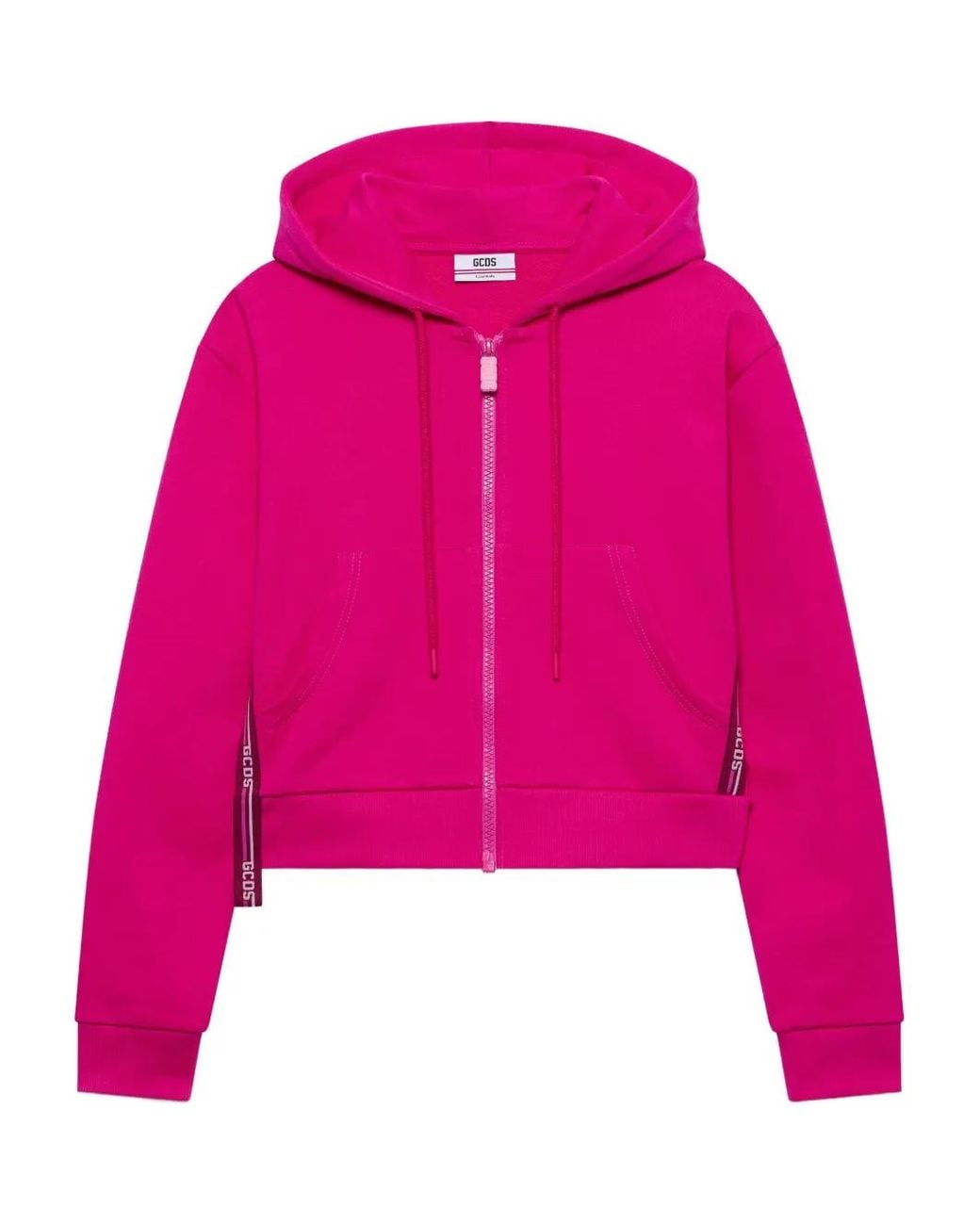 Gcds Pink Zip Hooded Jumpers