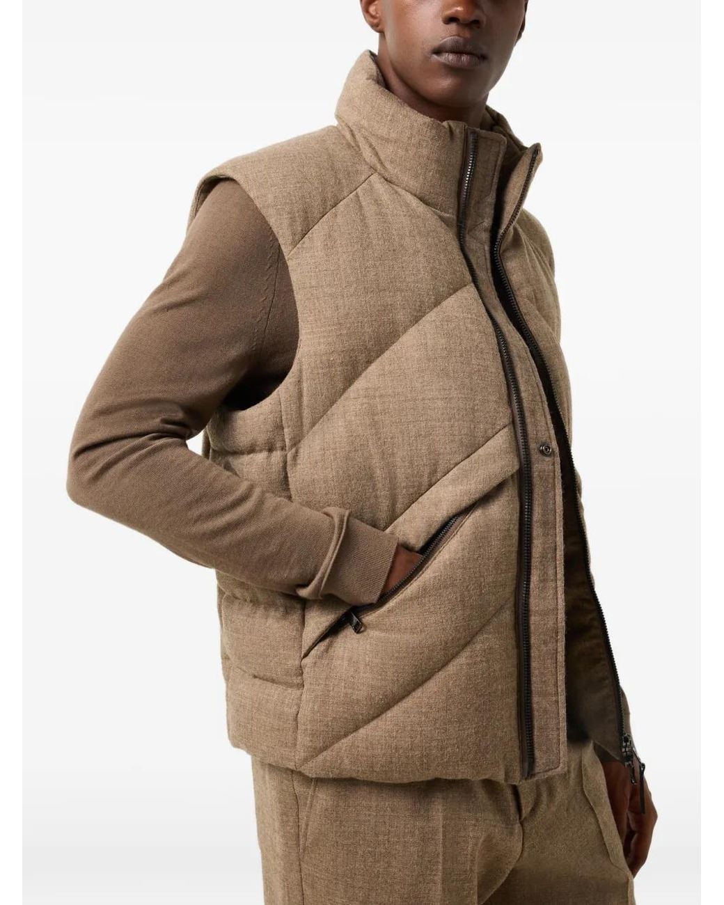 Bogner Natural Kendo Quilted Gilet for men