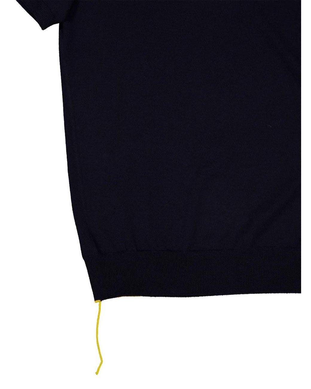 Fendi Blue Short-Sleeve Polo Shirt for men