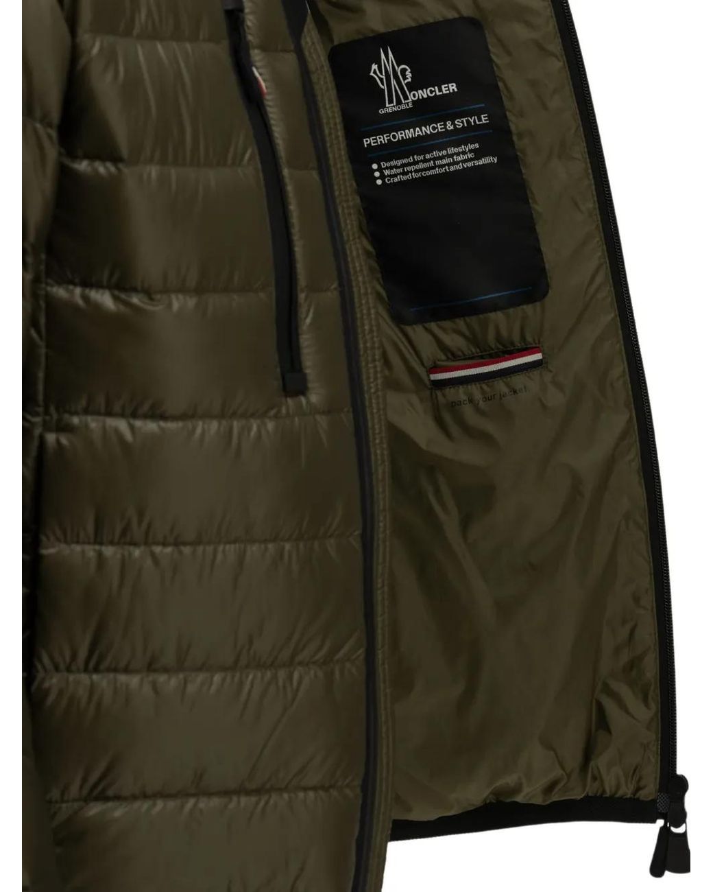 Moncler Green Hers Quilted Jacket for men
