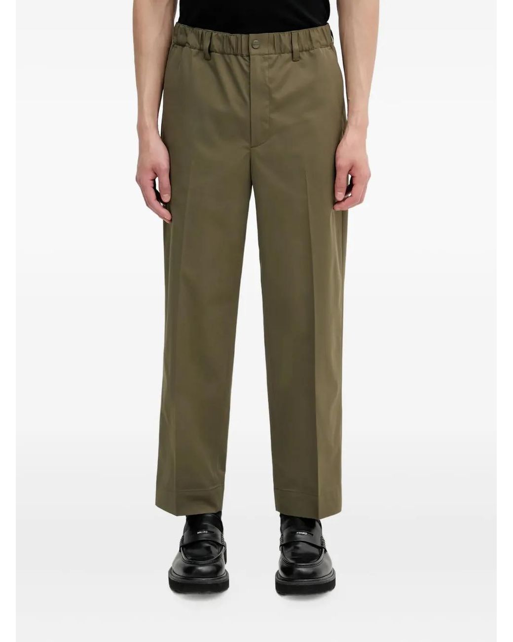 Neighborhood Green Elasticated-Waistband Trousers for men