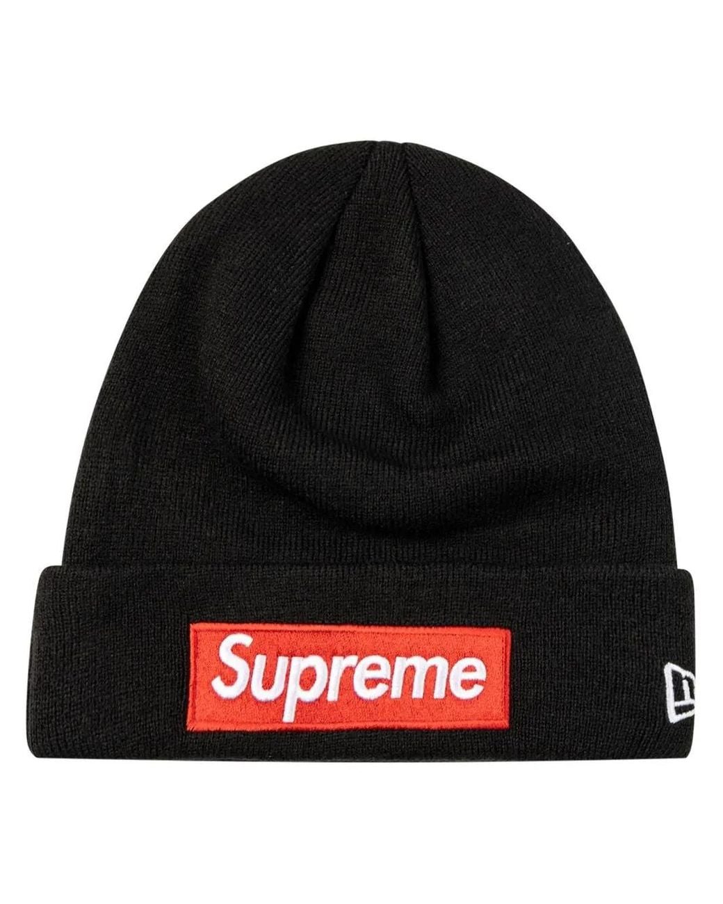 Supreme Black X New Era Box-Logo Beanie