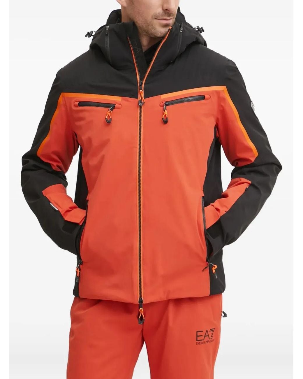 EA7 Red Veste De Ski À Logo Imprimé for men