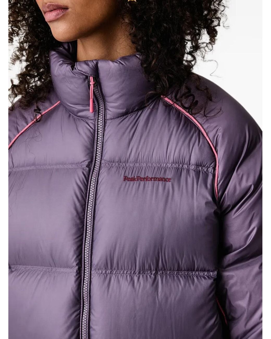 Peak Performance Purple Quilted Down Jacket