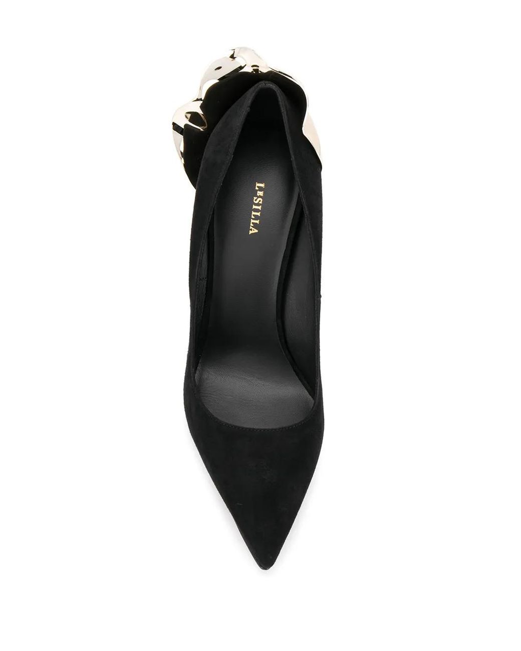 Le Silla Black 120Mm Petalo Pointed Toe Stiletto Heels